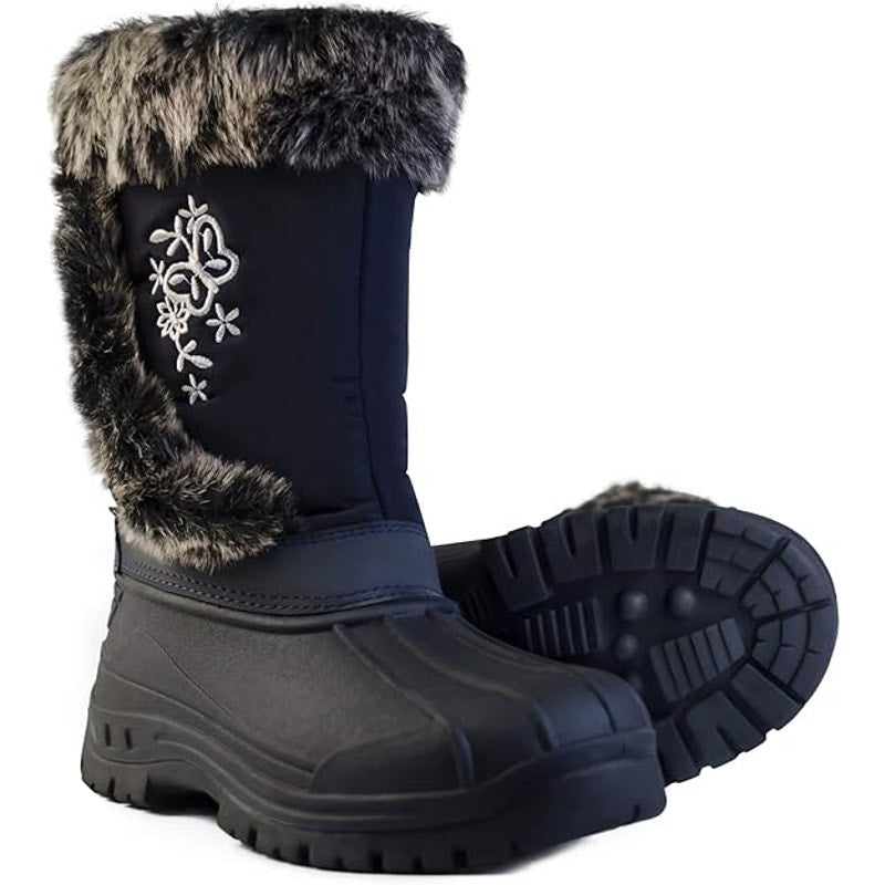 ZoiZum Women's Snow Boots Warm Faux Fur Lined Winter Mid-Calf Women Waterproof SZ 7