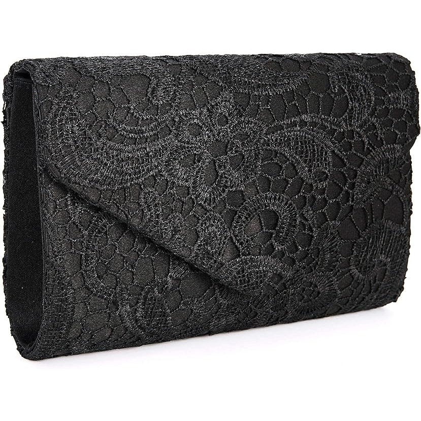 Evening Bag Lace Clutch Purse Women Formal Party Cocktail Crossbody Shoulder Bag