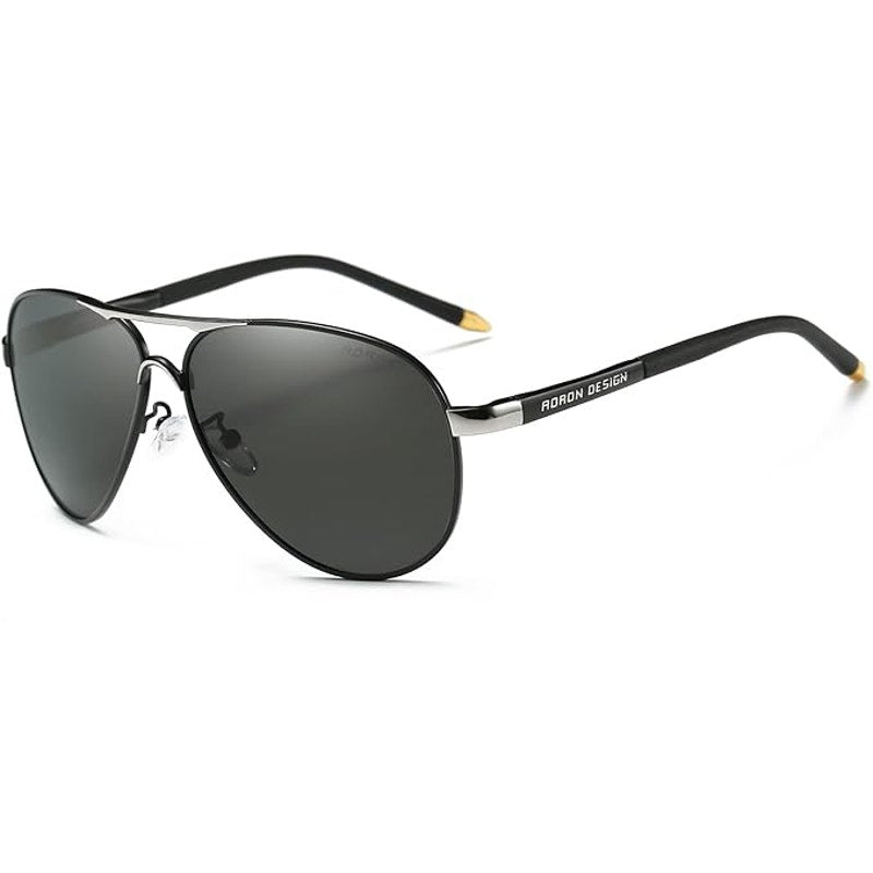 Suertree Classic Aviator Sunglasses Men UV Blocking Polarized Spring Hinges